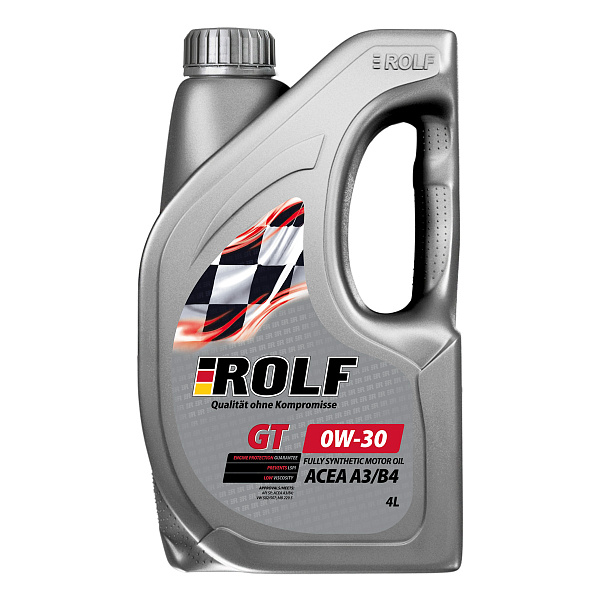 Моторное масло ROLF GT  0W-30  4 л. синт.