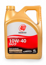 Моторное масло IDEMITSU Semi-Synthetic  10W-40  4 л. п/синт.