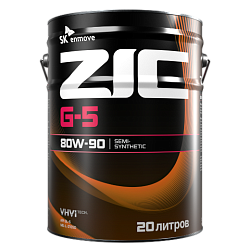 Трансмиссионное масло ZIC G-5  80W-90  20 л. п/синт.