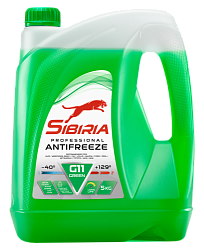 Антифриз -40 зелёный SIBIRIA G-11 Green  5 кг.