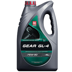 Трансмиссионное масло Лукойл GEAR GL-4  75W-90  4 л. п/синт.