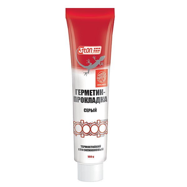 Автогерметик-прокладка термостойкий 3ton TP-103 серый 65 гр. 55258