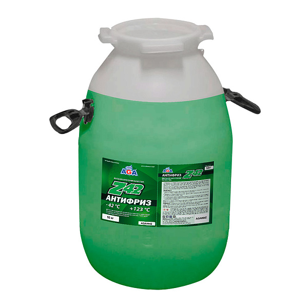 Антифриз готовый к применению AGA064Z Зеленый G12++  52 кг.