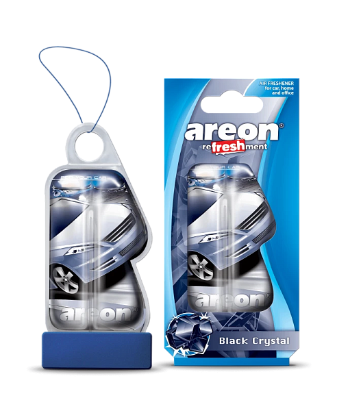 Ароматизатор подвесной Areon REFRESHMENT LIQUID Black Crystal к-т 24 шт.