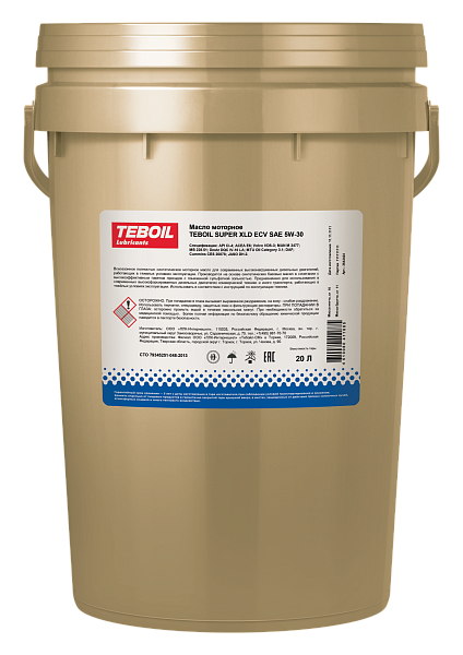 Моторное масло TEBOIL Super XLD ECV  5W-30  20 л. синт.