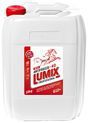 Антифриз -40 LUMIX Red G12+ красный  10 кг.