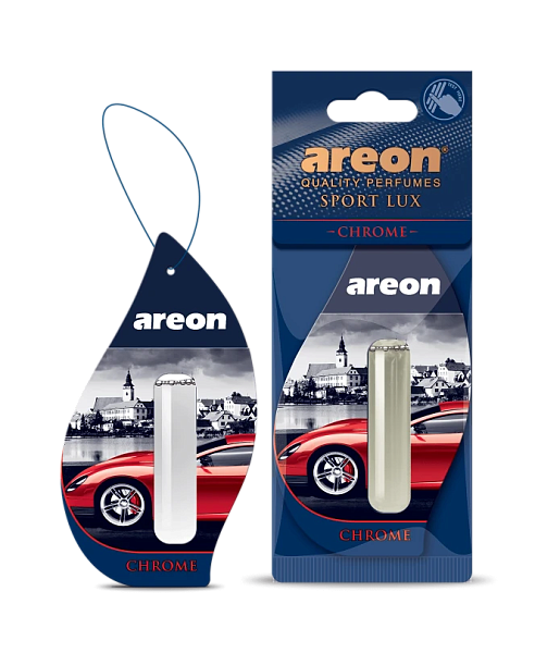Ароматизатор подвесной Areon LIQUID LUX SPORT Chrome  5 мл.