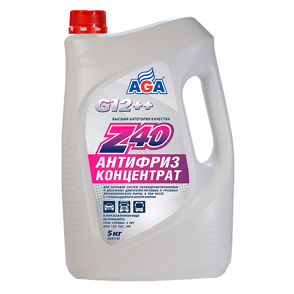 Антифриз КОНЦЕНТРАТ красный G12++ AGA313Z  5 кг.