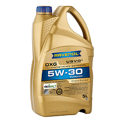 Моторное масло RAVENOL DXG  5W-30  4+1 л. синт.