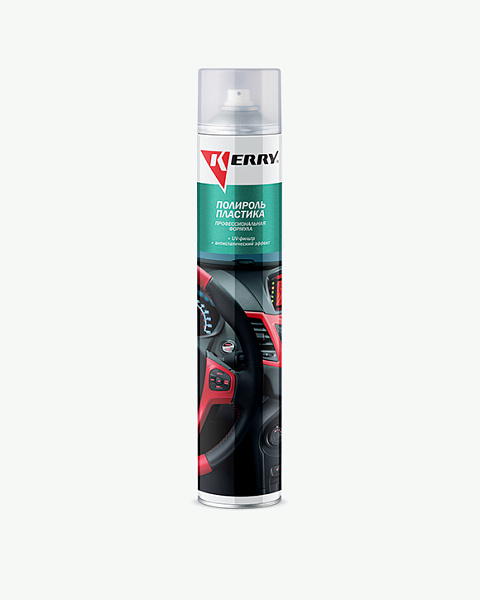 Полироль пластика профессиональная формула (ваниль) KERRY  1000мл. (аэрозоль) KR-907-8