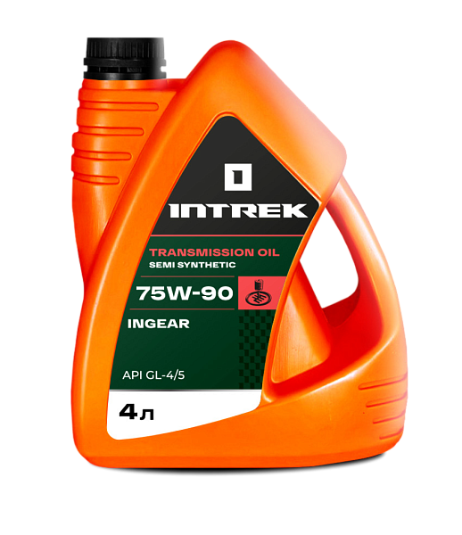 Трансмиссионное масло INTREK INGEAR GL-4/5  75W-90  4 л. п/синт.