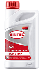 Антифриз (-40) красный SINTEC Antifreeze OEM China OAT  1кг. /кор.12шт./