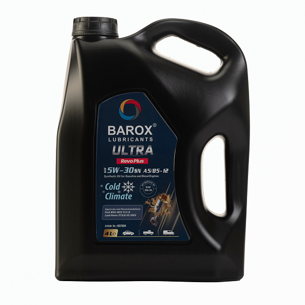 Моторное масло BAROX ULTRA Revo Plus 5W-30  A5/B5 SN  синт.  4 л.