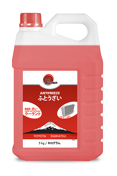 Антифриз готовый к применению FUJIMA LongLife Красный  5 кг.