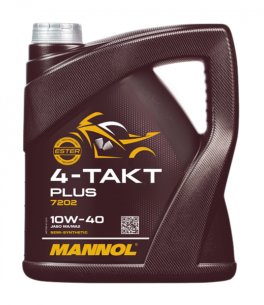 Моторное масло MANNOL 4-Takt Plus 10W-40  4 л. п/синт.