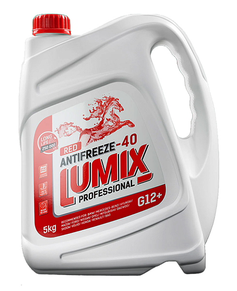 Антифриз -40 LUMIX Red G12+ красный  5 кг.