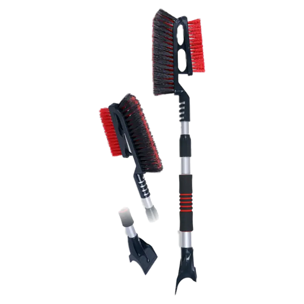 Щетка для снега со скребком City UP CU-69 телескопическая, мягкая ручка 72-97 см.