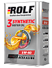 Моторное масло ROLF 3-SYNTHETIC ACEA A3/B4  5W-40  1 л. синт.