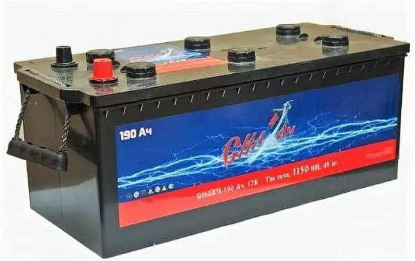 Аккумулятор СИЛач  190 Ач, Прямая полярность (Болт)