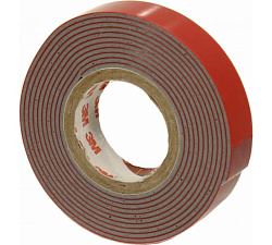 "3М" Скотч двухсторонний 15мм*5м красный