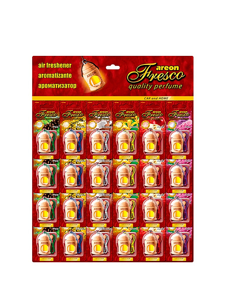 Ароматизатор подвесной Areon FRESCO disp  к-т 24 шт.
