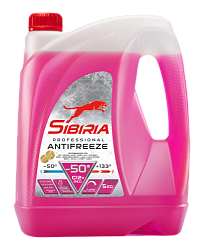 Антифриз -50 красный SIBIRIA G-12+  5 кг.