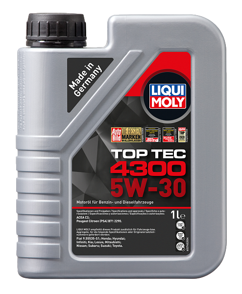 Моторное масло LIQUI MOLY Top Tec 4300  5W-30  1 л. синт.