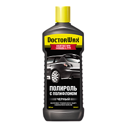 Цветной полироль с полифлоном, Черный DoctorWax DW8401  300 мл.