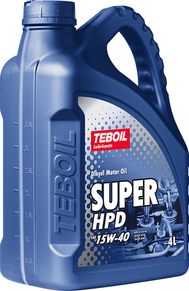 Мотоное масло TEBOIL Super HPD  15W-40  4 л. мин.