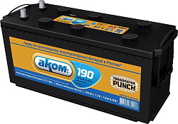 Аккумулятор АКОМ  190 Ач, Прямая полярность