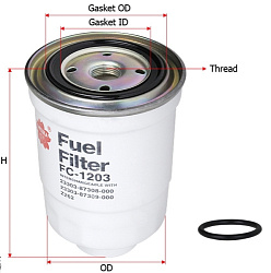 Топливный фильтр  Sakura FC1203