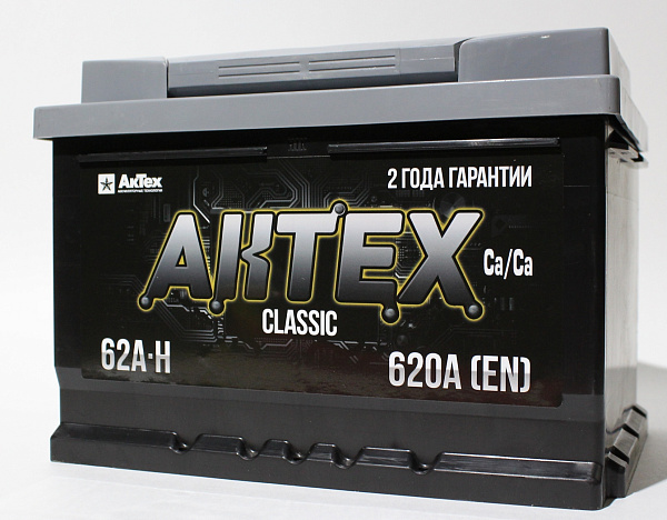 Аккумулятор АКТЕХ Classic  62 Ач, Прямая полярность