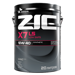 Моторное масло ZIC X7 LS  10W-40  20 л. синт.