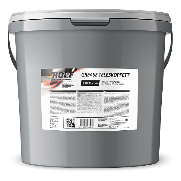 Смазка пластичная ROLF GREASE P9 Teleskopfeett 460 SX-2 PTFE  5 кг.