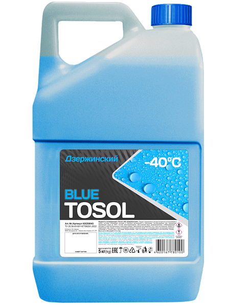 Тосол Дзержинский синий -40  10 кг.