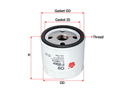 Фильтр автомобильный масляный Sakura C19410