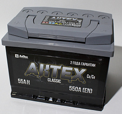 Аккумулятор АКТЕХ Classic  55 Ач, Обратная полярность