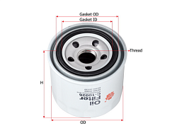 Фильтр автомобильный масляный Sakura C10026