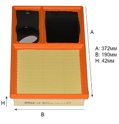 Воздушный фильтр MAHLE LX 2010