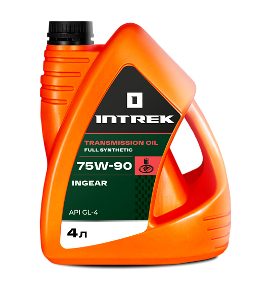 Трансмиссионное масло INTREK INGEAR GL-4  75W-90  4 л. синт.