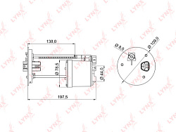 Топливный фильтр  LYNXauto LF-982M