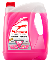 Антифриз -40 красный SIBIRIA G-12+ Red  5 кг.