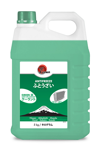 Антифриз готовый к применению FUJIMA LongLife Зелёный  5 кг.
