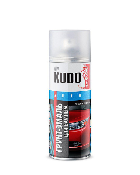 Грунт-эмаль для бампера KUDO KU-6202 Черный  520 мл.