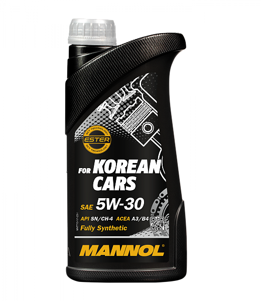 Моторное масло MANNOL for Korean Cars  5W-30  1 л. синт.
